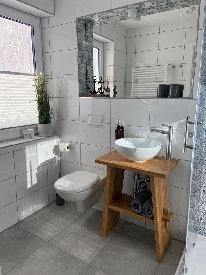 Ferienwohnung Hafenkoje Zum Anker Wolgast Exterior foto