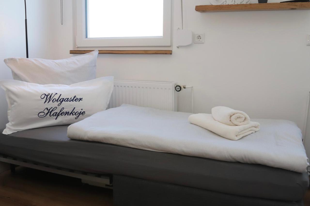 Ferienwohnung Hafenkoje Zum Anker Wolgast Exterior foto